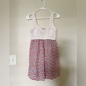 Jessica Simpson Crochet Floral Dress | Size S
